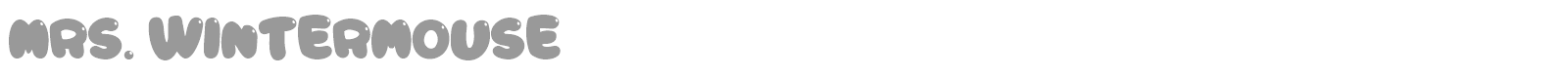 Mrs. Wintermouse font preview